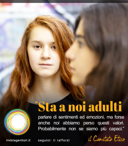 L'immagine rappresenta due ragazzine che si guardano in modo di sfida