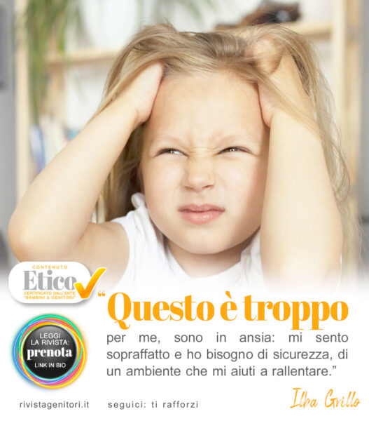 bambina stressata e ansiosa