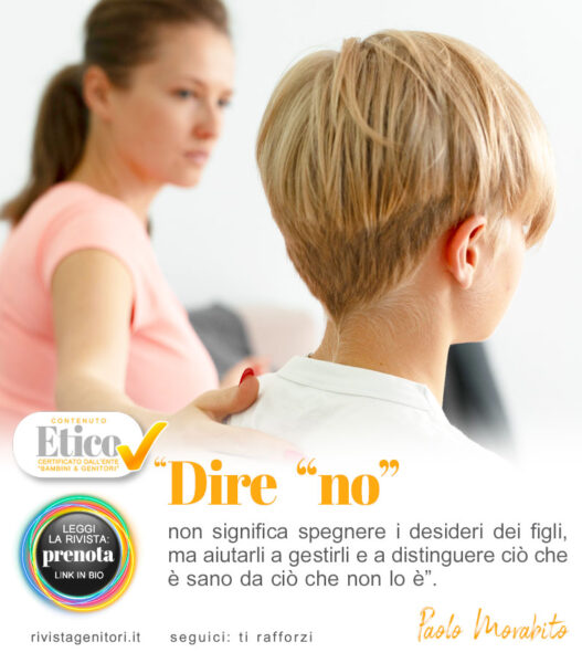 Genitore che spiega ai figlio con calma e affetto perché alcune regole e limiti aiutano a crescere sicuri e felici