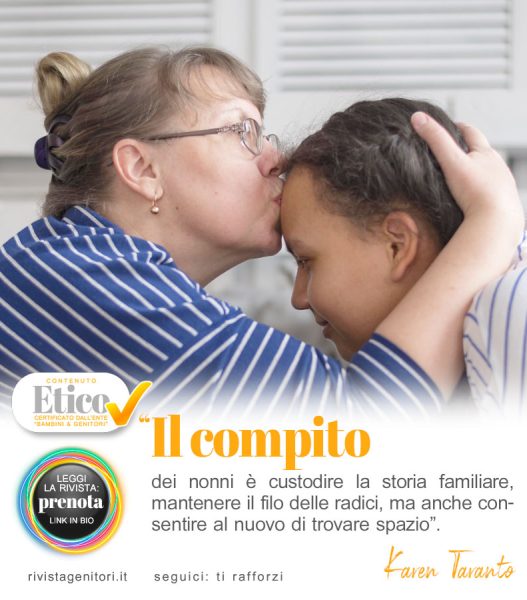 Nonni che offrono continuità affettiva ai nipoti durante la separazione dei genitori