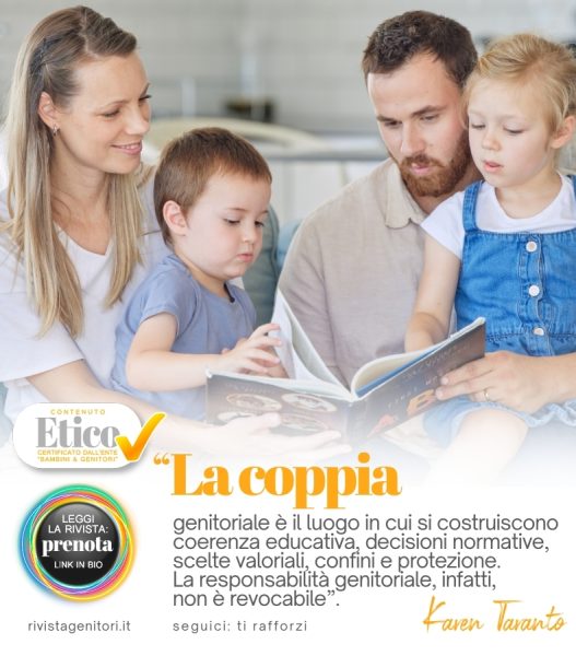 genitori che collaborano come squadra educativa per il benessere dei figli