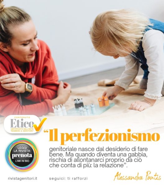 Genitore imperfetto ma presente gioca con il figlio senza stress e aspettative