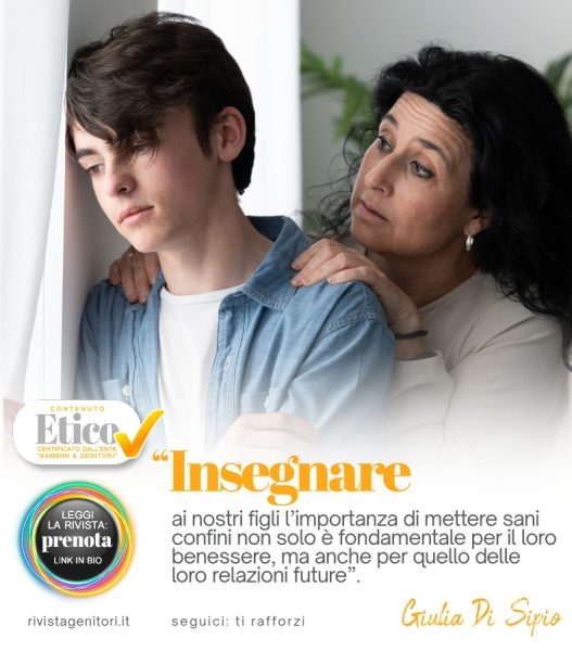 genitore parla con figlio adolescente sull'autostima e il non bisogno di piacere a tutti