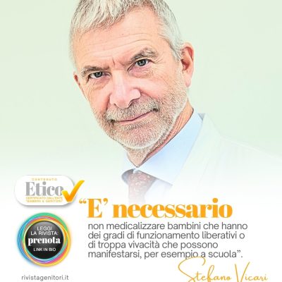 In viaggio dentro al mondo dell’adolescenza con il dott. Stefano Vicari, primario neuropsichiatria infantile al Bambino Gesù di Roma